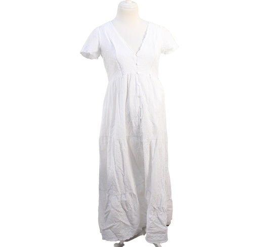 A White Short Sleeve Dresses from Seraphine in size XS for maternity. (Front View)