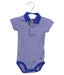 A Blue Short Sleeve Bodysuits from Petit Bateau in size 3-6M for boy. (Front View)