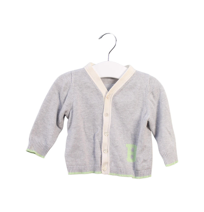 A Grey Cardigans from Bonpoint in size 6-12M for boy. (Front View)