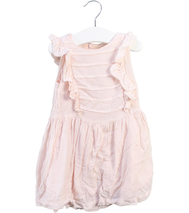A Pink Short Sleeve Dresses from Seed in size 12-18M for girl. (Front View)