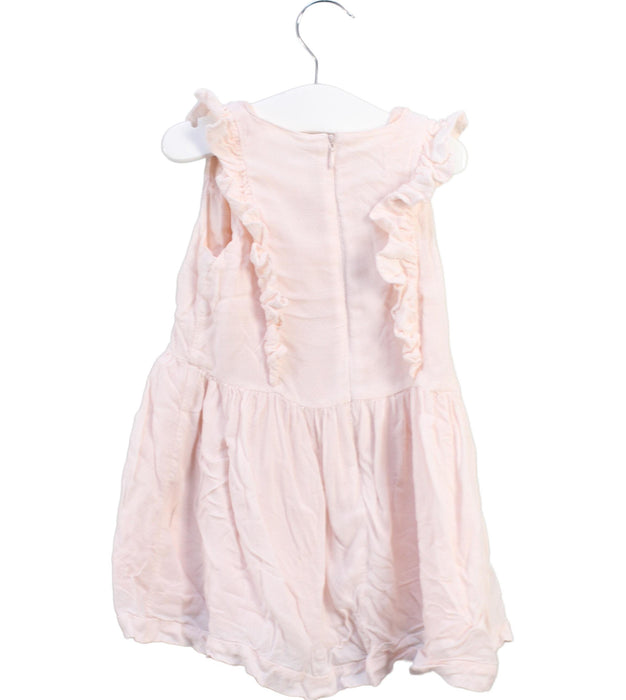 A Pink Short Sleeve Dresses from Seed in size 12-18M for girl. (Back View)