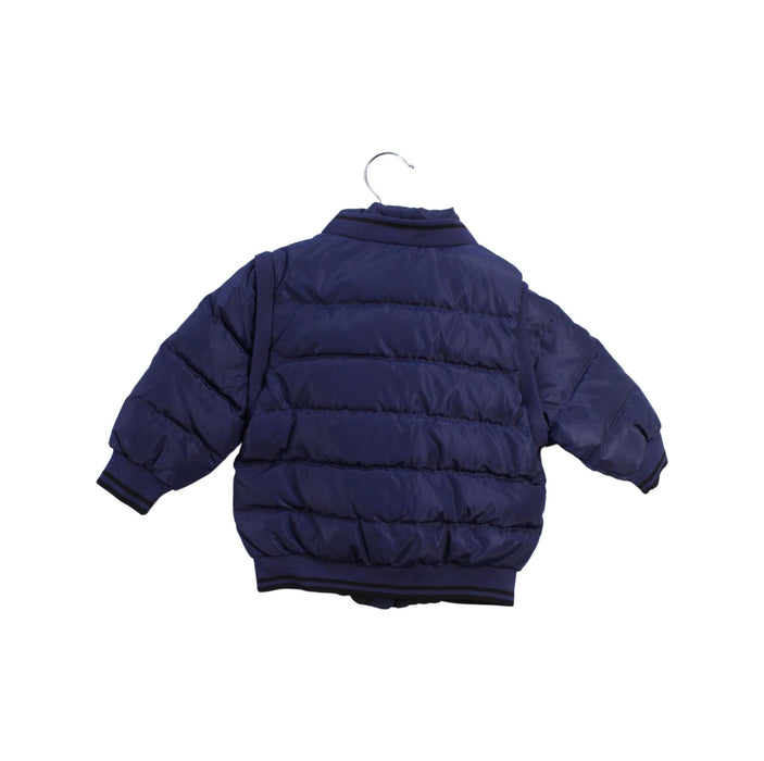 A Navy Puffer/Quilted Jackets from Ferrari in size 6-12M for boy. (Back View)