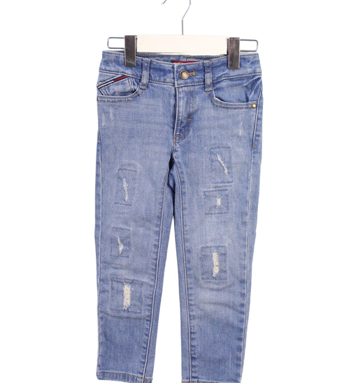 A Blue Jeans from Tommy Hilfiger in size 3T for girl. (Front View)