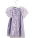 A Purple Short Sleeve Dresses from Velveteen in size 6-12M for girl. (Back View)