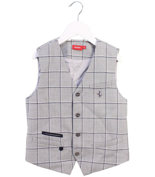 A Grey Suit Vests from Ferrari in size 10Y for boy. (Front View)