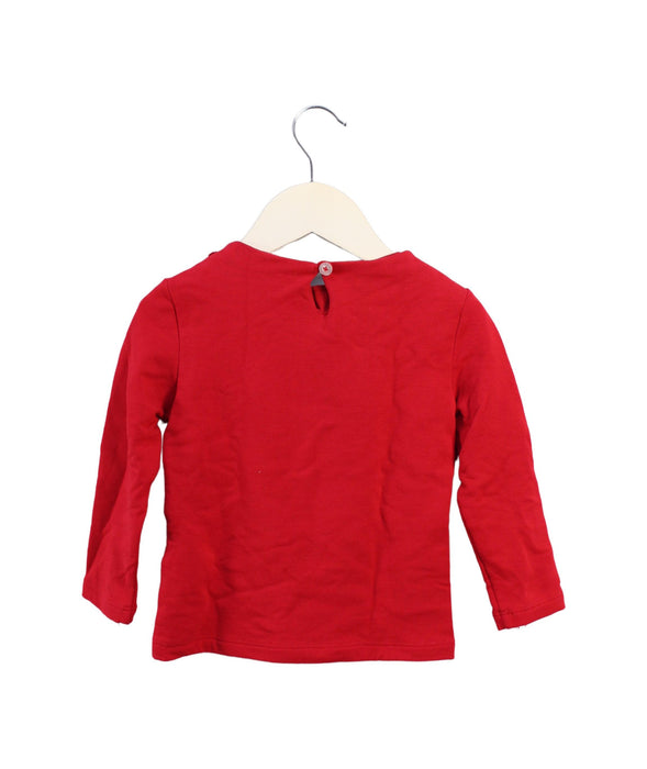 A Red Long Sleeve Tops from Nicholas & Bears in size 2T for girl. (Back View)
