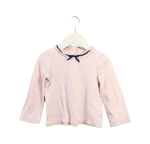 A Pink Long Sleeve Tops from Janie & Jack in size 2T for girl. (Front View)