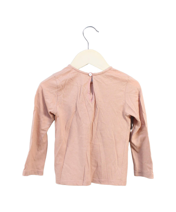 A Pink Long Sleeve Tops from Chloe in size 3T for girl. (Back View)