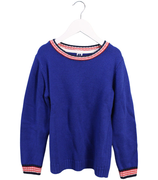 A Purple Crewneck Sweatshirts from Janie & Jack in size 7Y for neutral. (Front View)