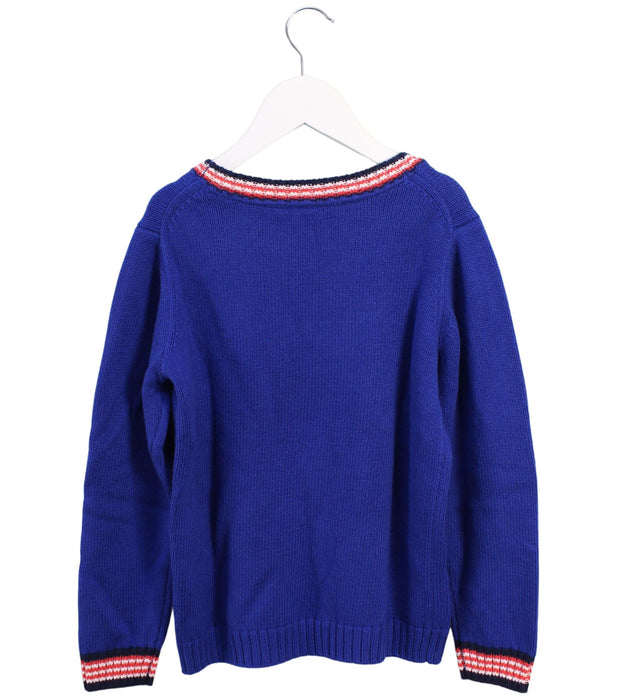 A Purple Crewneck Sweatshirts from Janie & Jack in size 7Y for neutral. (Back View)