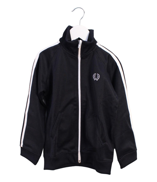 A Black Lightweight Jackets from Fred Perry in size 5T for neutral. (Front View)