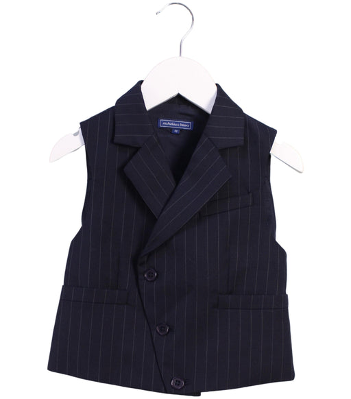 A Black Suit Vests from Nicholas & Bears in size 3T for neutral. (Front View)