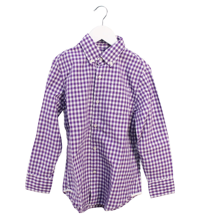 A Purple Shirts from Crewcuts in size 6T for boy. (Front View)