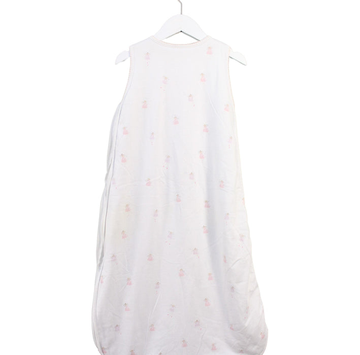 A White Sleepsacs from The Little White Company in size 6-12M for girl. (Back View)