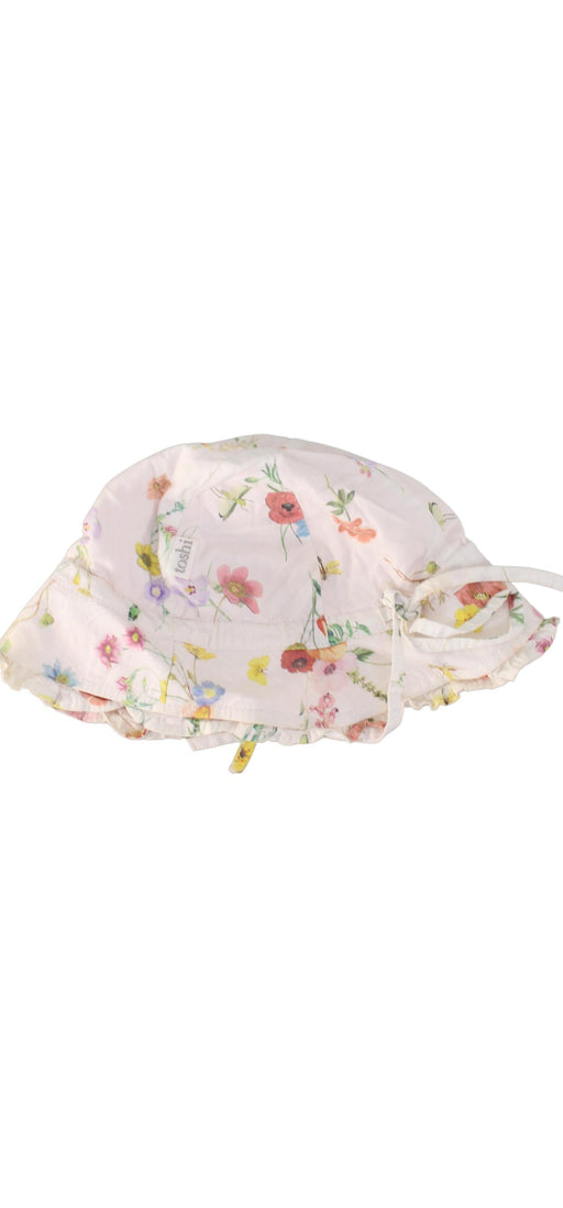 A White Sun Hats from Toshi in size O/S for girl. (Front View)