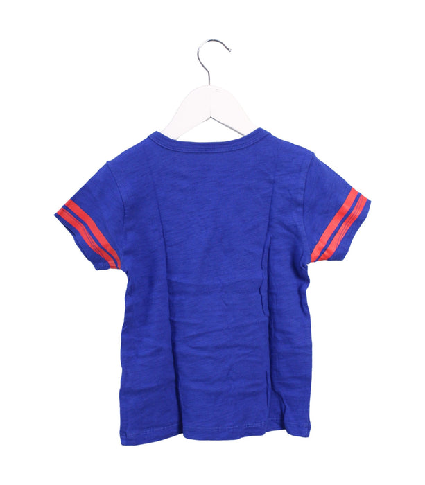 A Blue Short Sleeve T Shirts from Crewcuts in size 3T for girl. (Back View)
