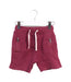 A Red Shorts from Crewcuts in size 3T for girl. (Front View)