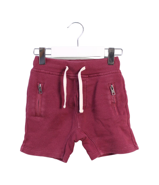A Red Shorts from Crewcuts in size 3T for girl. (Front View)
