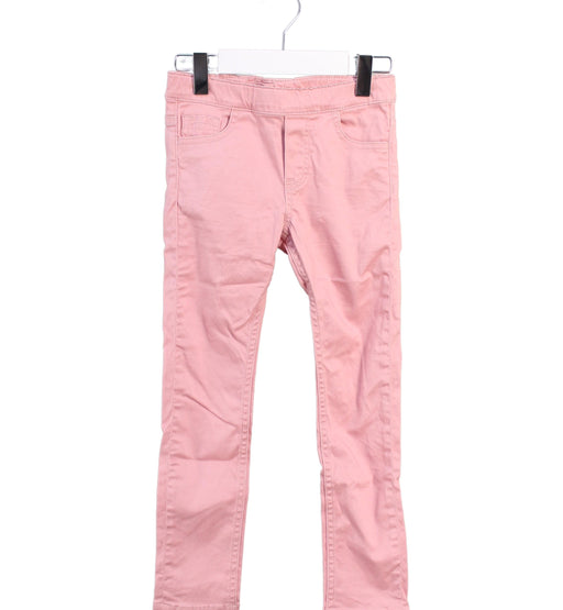 A Pink Casual Pants from Polarn O. Pyret in size 5T for girl. (Front View)