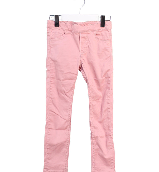 A Pink Casual Pants from Polarn O. Pyret in size 5T for girl. (Front View)