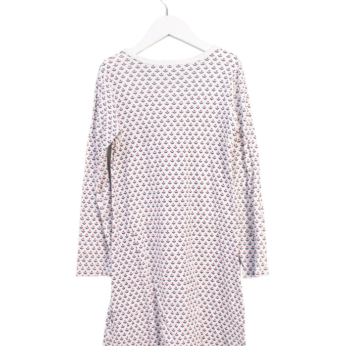 A White Long Sleeve Dresses from Petit Bateau in size 10Y for girl. (Back View)