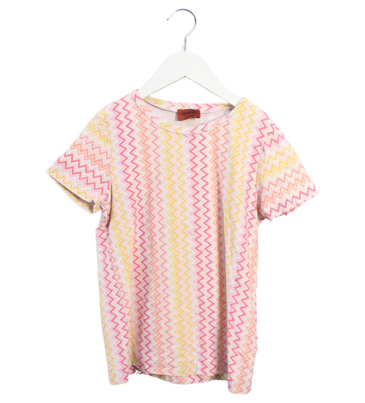 A Multicolour Short Sleeve T Shirts from Missoni in size 10Y for girl. (Front View)
