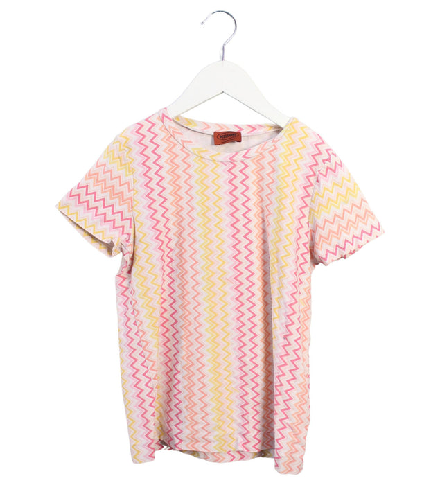 A Multicolour Short Sleeve T Shirts from Missoni in size 10Y for girl. (Front View)
