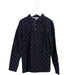 A Navy Long Sleeve Polos from Petit Bateau in size 10Y for boy. (Front View)