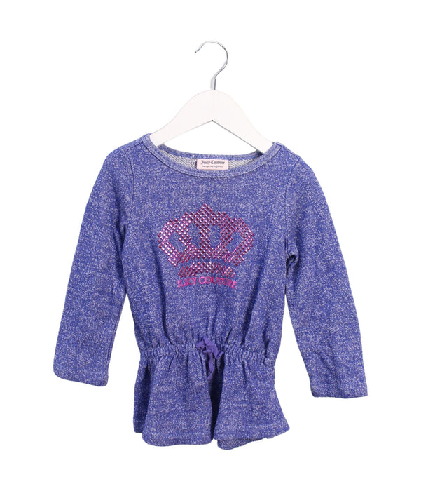 A Blue Long Sleeve Tops from Juicy Couture in size 3T for girl. (Front View)