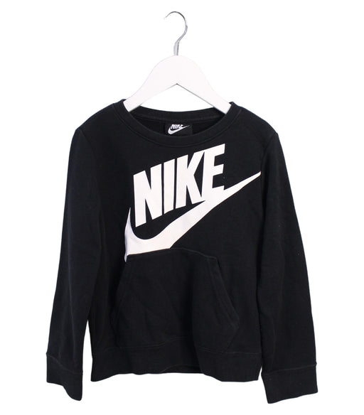 A Black Crewneck Sweatshirts from Nike in size 4T for neutral. (Front View)