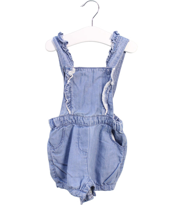 A Blue Overall Shorts from Chicco in size 12-18M for girl. (Front View)