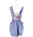 A Blue Overall Shorts from Chicco in size 12-18M for girl. (Back View)