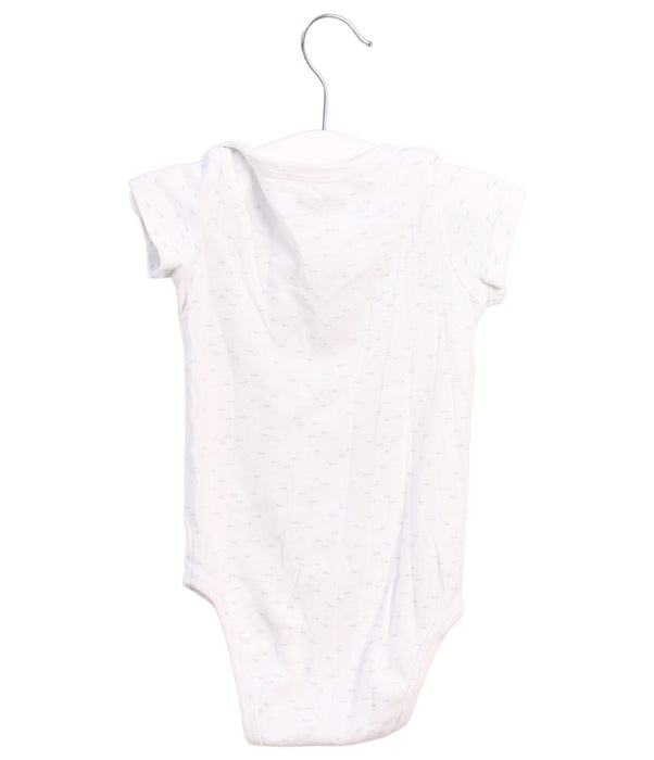 A White Short Sleeve Bodysuits from Natalys in size 12-18M for girl. (Back View)