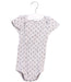 A Grey Short Sleeve Bodysuits from Petit Bateau in size 12-18M for girl. (Front View)