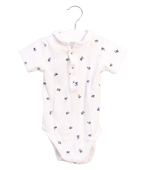 A Ivory Short Sleeve Bodysuits from Bout'Chou in size 12-18M for girl. (Front View)
