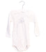 A Ivory Long Sleeve Bodysuits from Petit Bateau in size 12-18M for girl. (Front View)