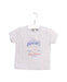 A Grey Short Sleeve T Shirts from Petit Bateau in size 12-18M for girl. (Front View)