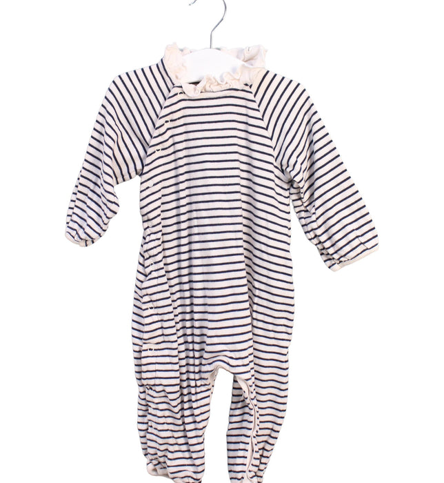 A Ivory Long Sleeve Jumpsuits from Petit Bateau in size 6-12M for girl. (Front View)