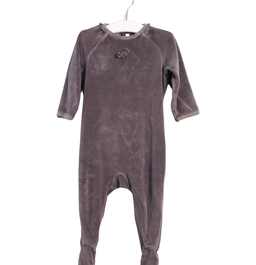 A Brown Onesies from Bout'Chou in size 6-12M for girl. (Front View)