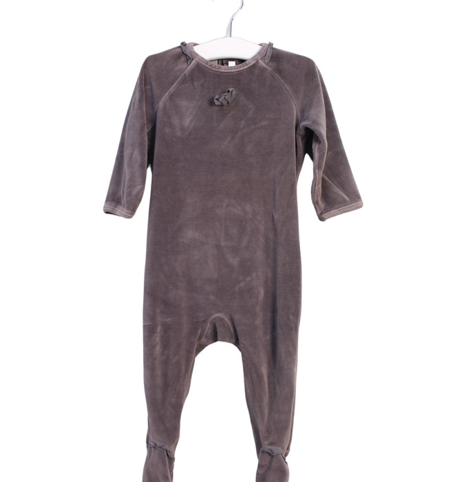 A Brown Onesies from Bout'Chou in size 6-12M for girl. (Front View)