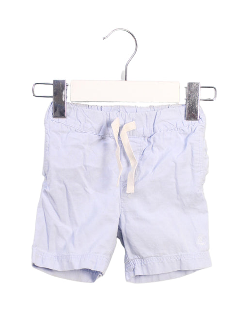 A Blue Shorts from Petit Bateau in size 6-12M for boy. (Front View)