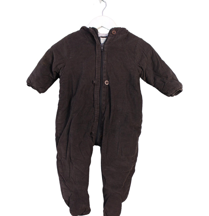 A Brown Long Sleeve Jumpsuits from Bout'Chou in size 6-12M for neutral. (Front View)