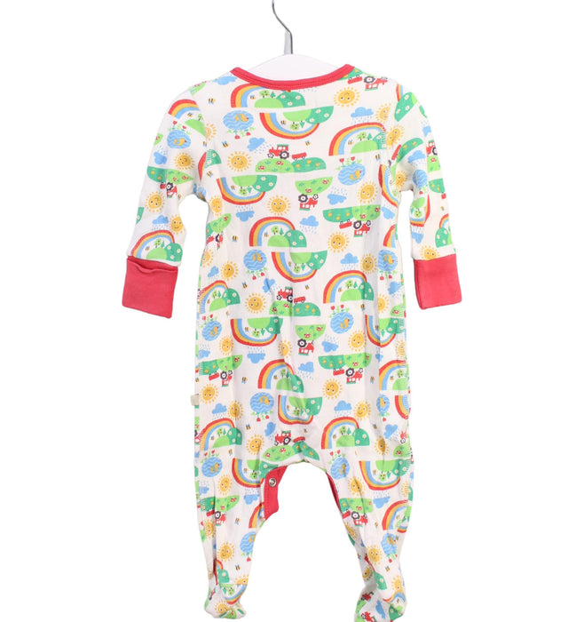 A White Onesies from Frugi in size 0-3M for neutral. (Back View)