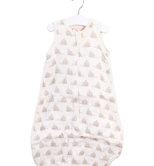 A White Swaddles from Frugi in size 0-3M for neutral. (Front View)