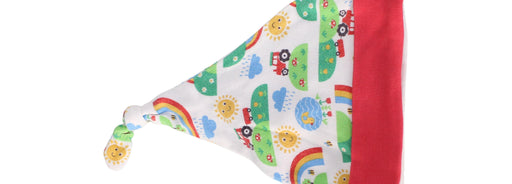 A White Beanies from Frugi in size 0-3M for neutral. (Front View)