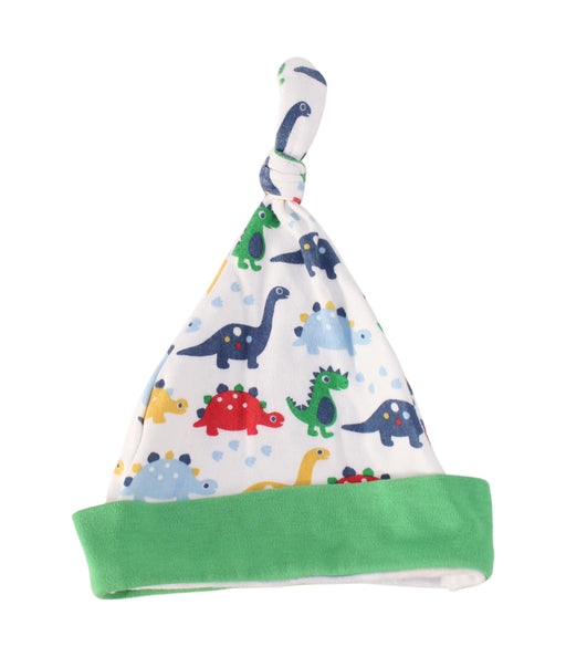 A White Beanies from Frugi in size 0-3M for boy. (Front View)