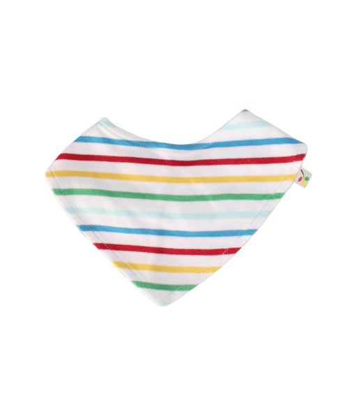 A White Bibs from Frugi in size O/S for neutral. (Front View)