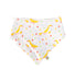 A White Bibs from Frugi in size O/S for neutral. (Front View)