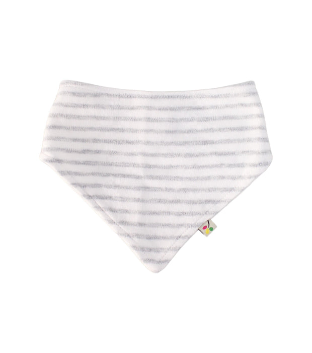 A White Bibs from Frugi in size O/S for neutral. (Front View)