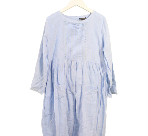 A Blue Long Sleeve Dresses from Velveteen in size 14Y for girl. (Front View)